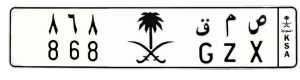 لوحة ص م ق 868